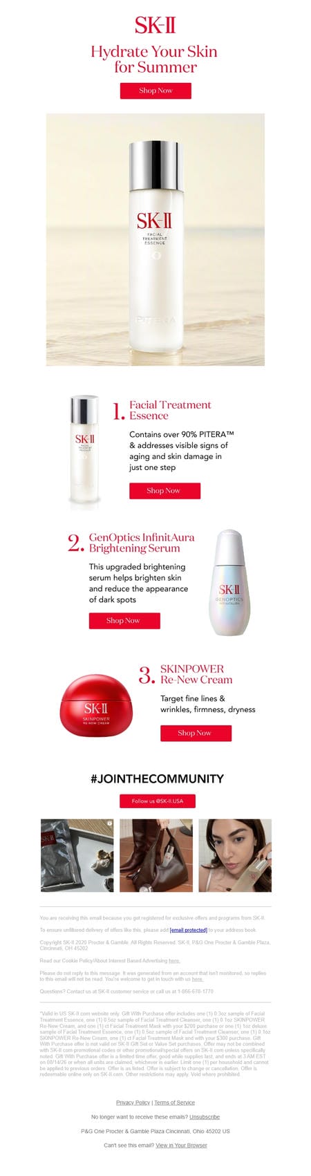 邮件模板创意 Sk Ii 202