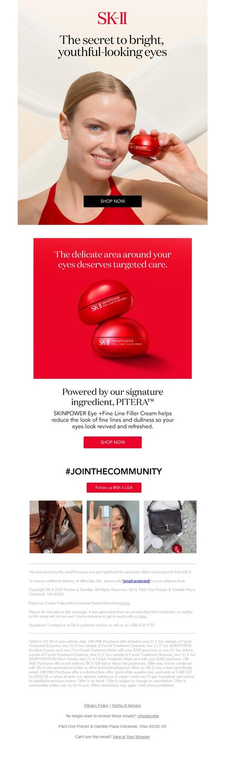 邮件模板创意 Sk Ii 209