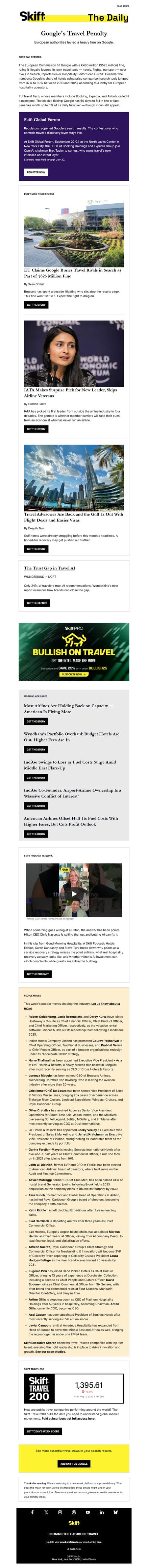 邮件模板创意 Skift Newsletters 36