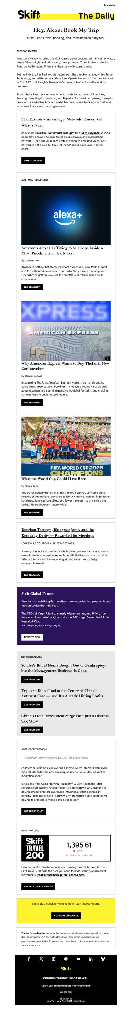 邮件模板创意 Skift Newsletters 38
