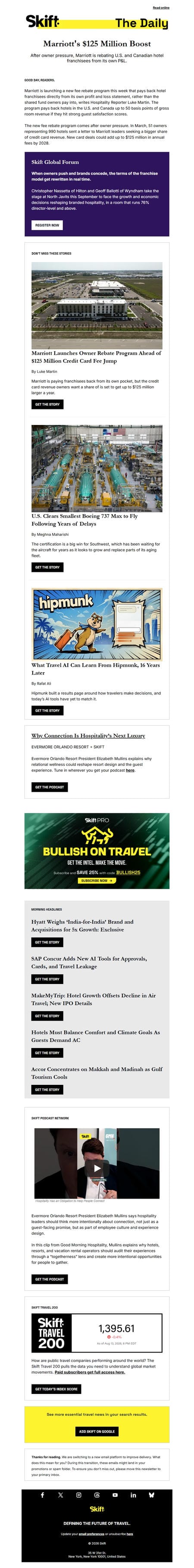 邮件模板创意 Skift Newsletters 40