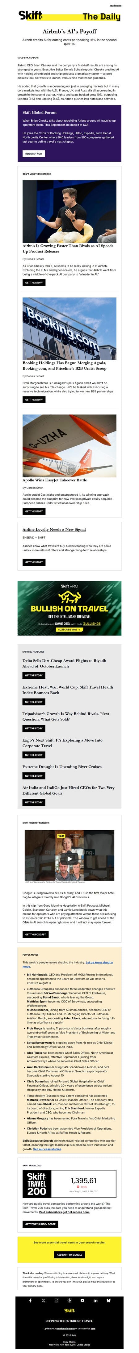 邮件模板创意 Skift Newsletters 42