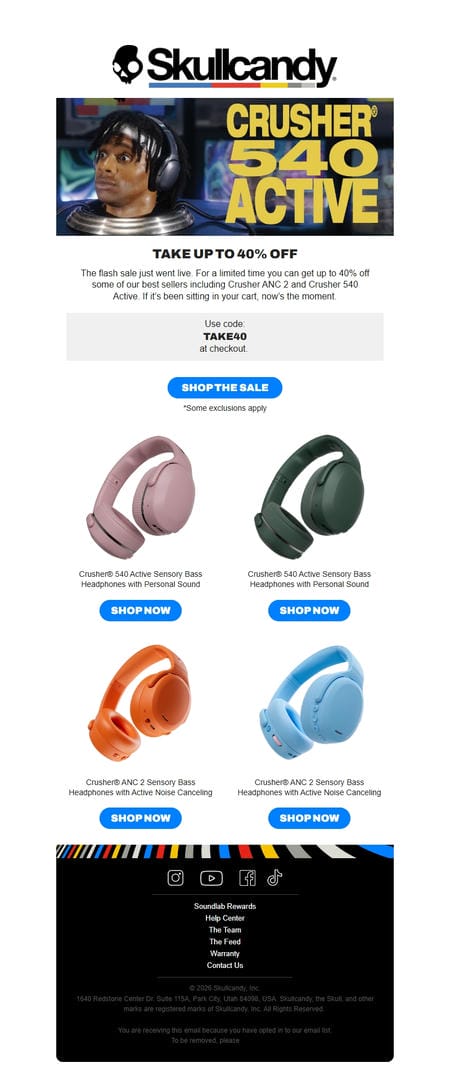 邮件模板创意 Skullcandy 175