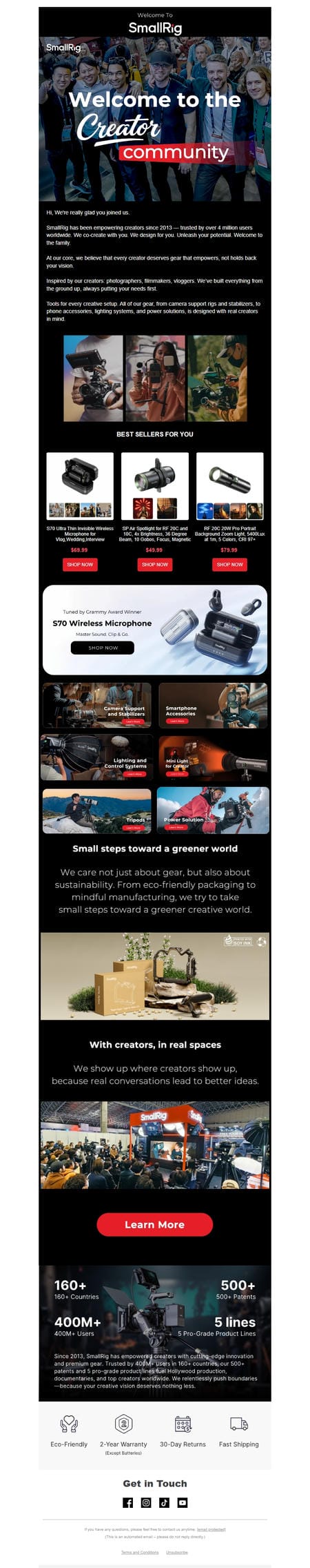邮件模板创意 Smallrig Us