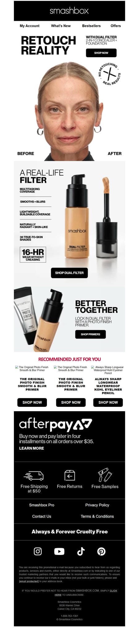 邮件模板创意 Smashbox Cosmetics 186