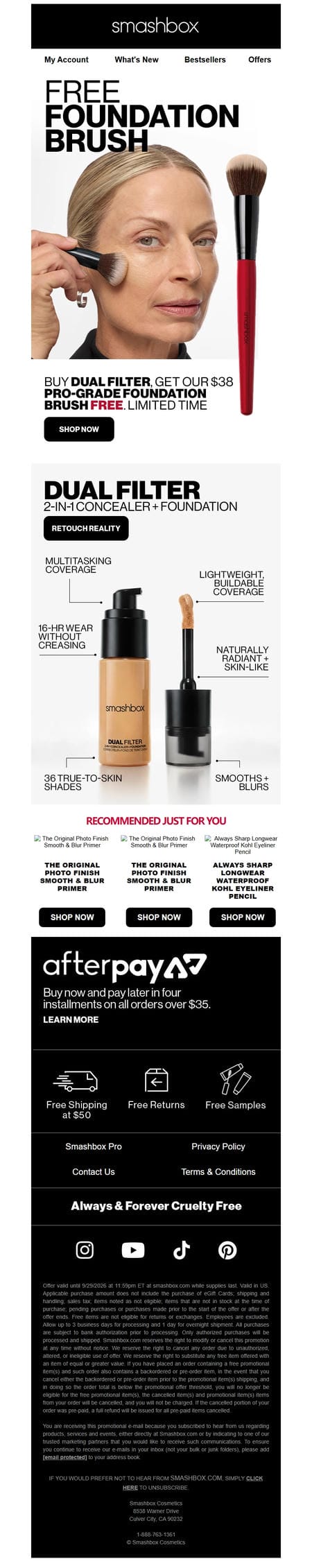 邮件模板创意 Smashbox Cosmetics 188