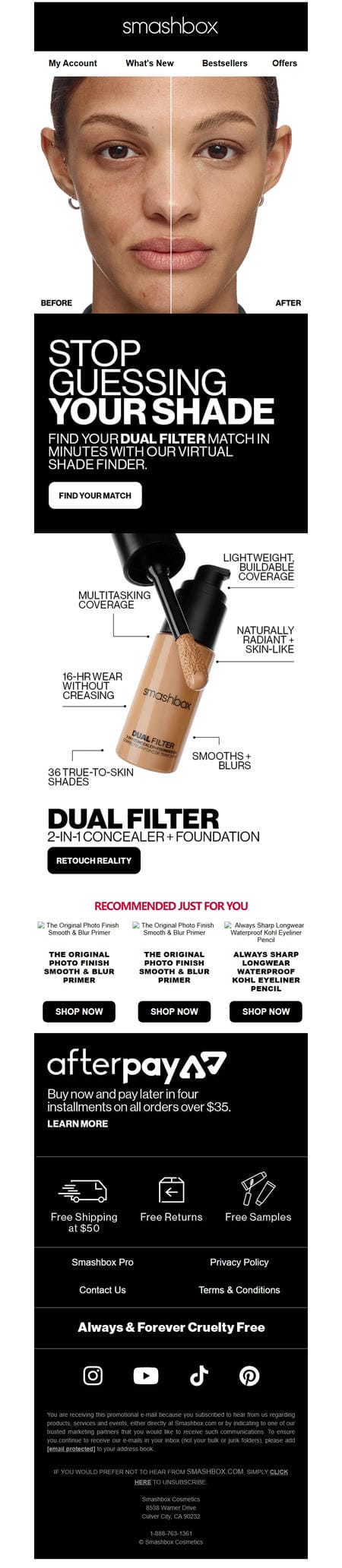 邮件模板创意 Smashbox Cosmetics 189