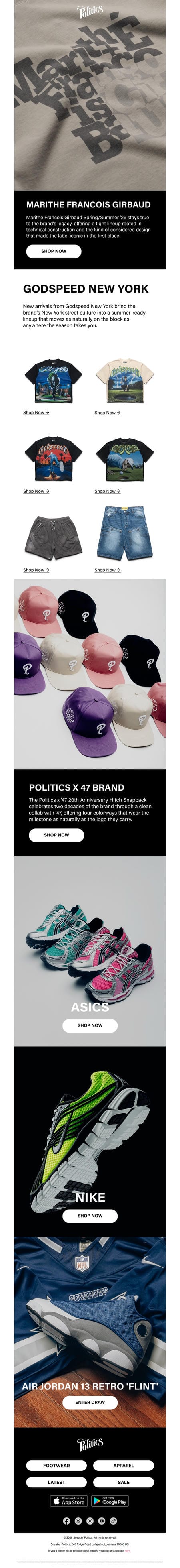 邮件模板创意 Sneaker Politics 127