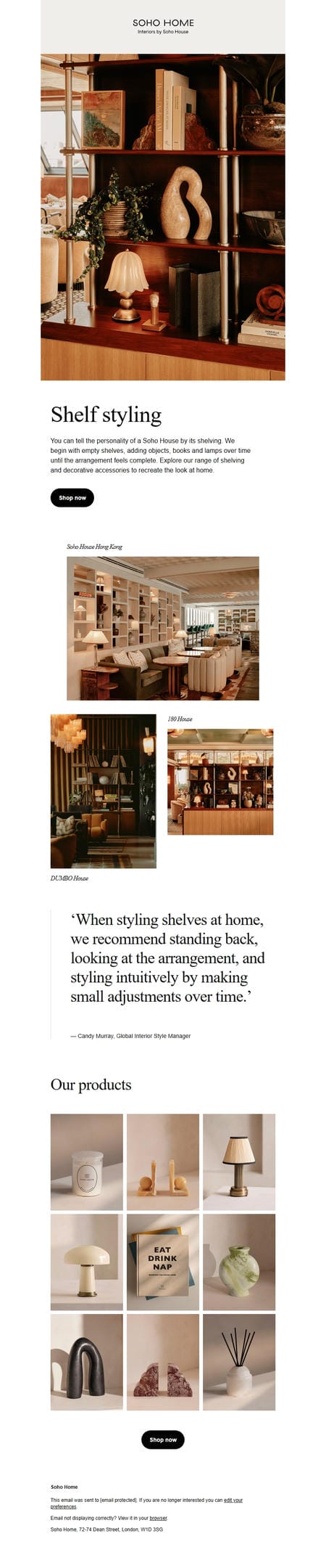 邮件模板创意 Soho Home 60