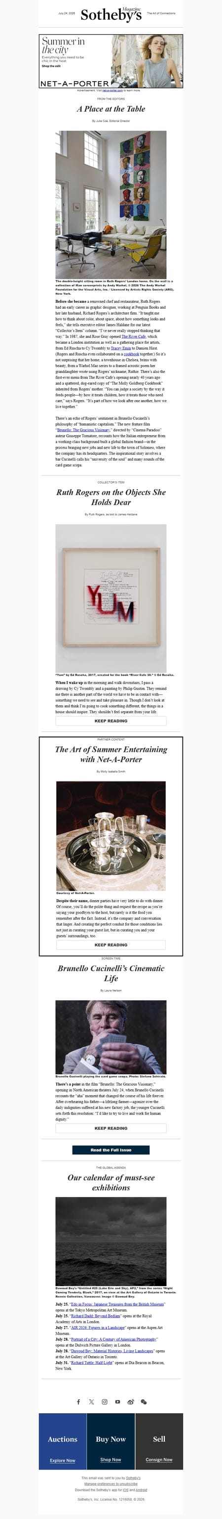 邮件模板创意 Sothebys Magazine 47