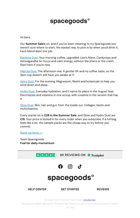邮件模板创意 Spacegoods 124