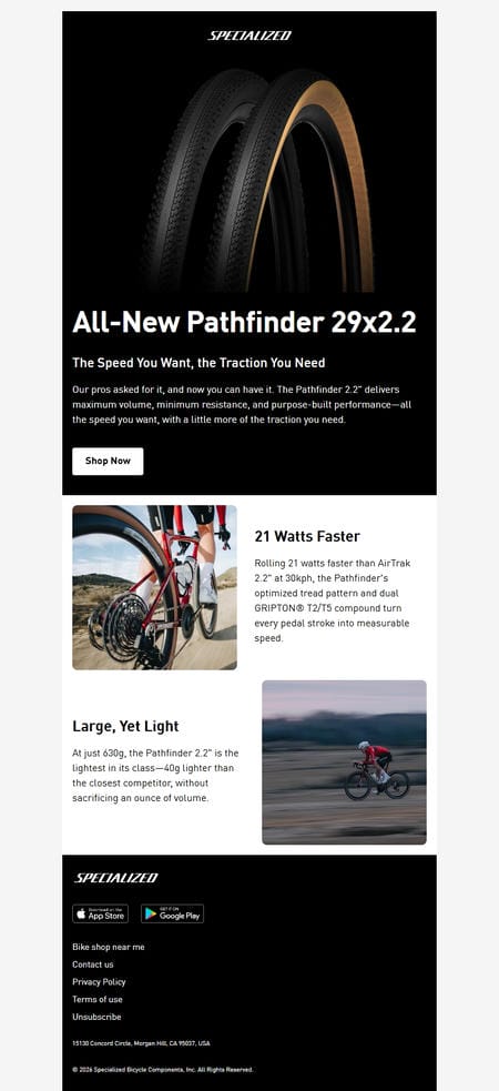 邮件模板创意 Specialized Bicycle Components 43