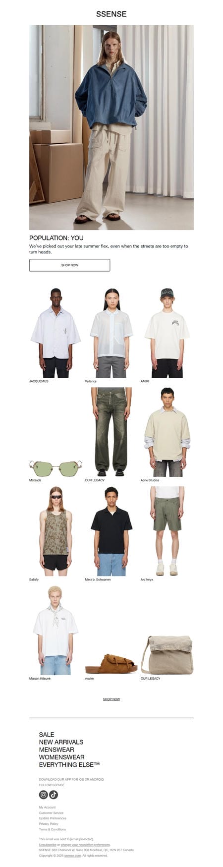 邮件模板创意 Ssense 132