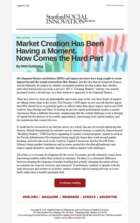 邮件模板创意 Stanford Social Innovation Review 9