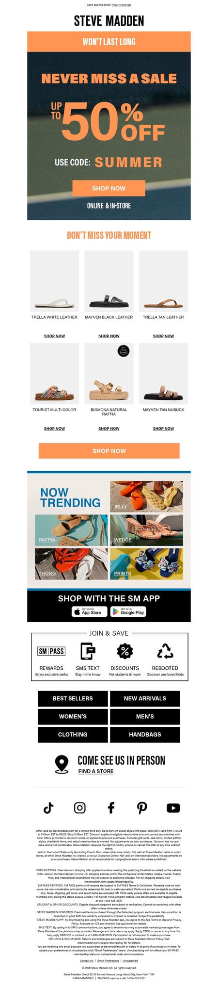 邮件模板创意 Steve Madden 323