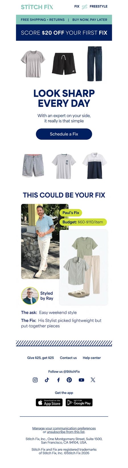 邮件模板创意 Stitch Fix Men 87