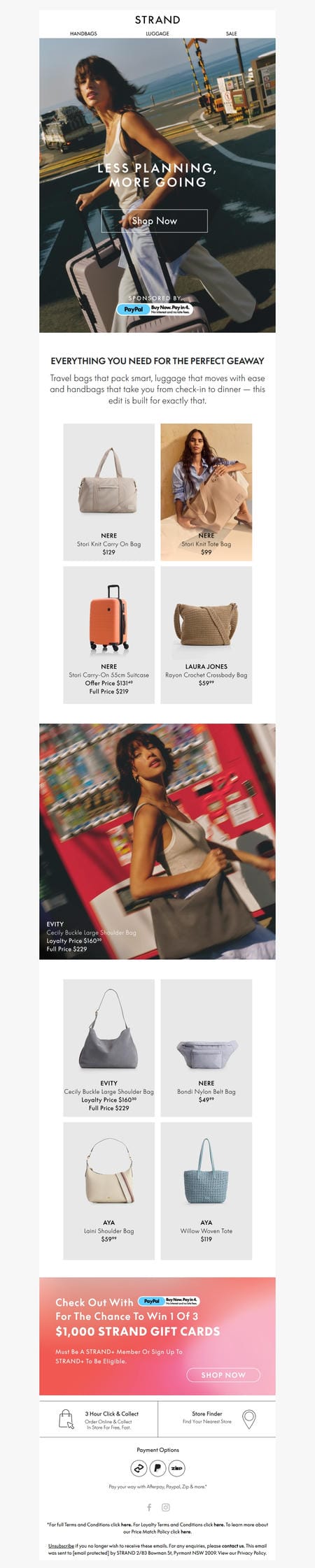 邮件模板创意 Strandbags Australia 10
