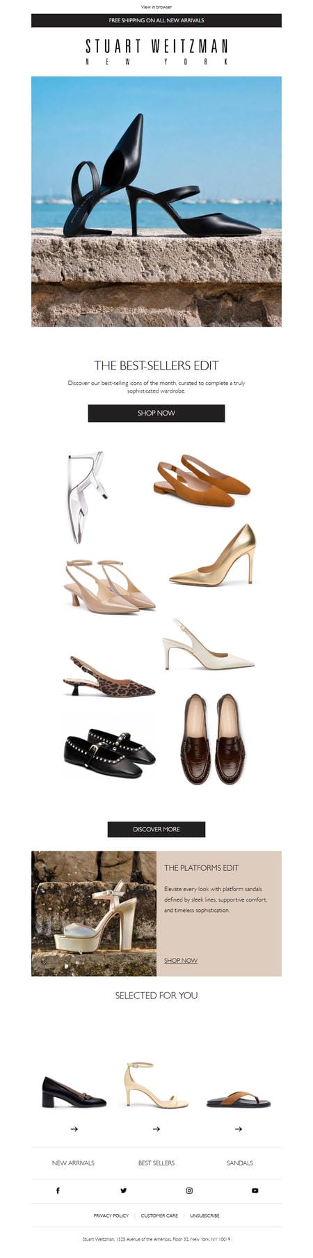 邮件模板创意 Stuart Weitzman Europe 152