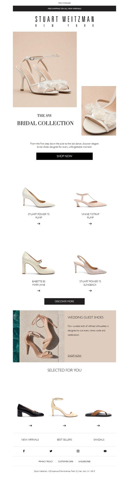 邮件模板创意 Stuart Weitzman Europe 154