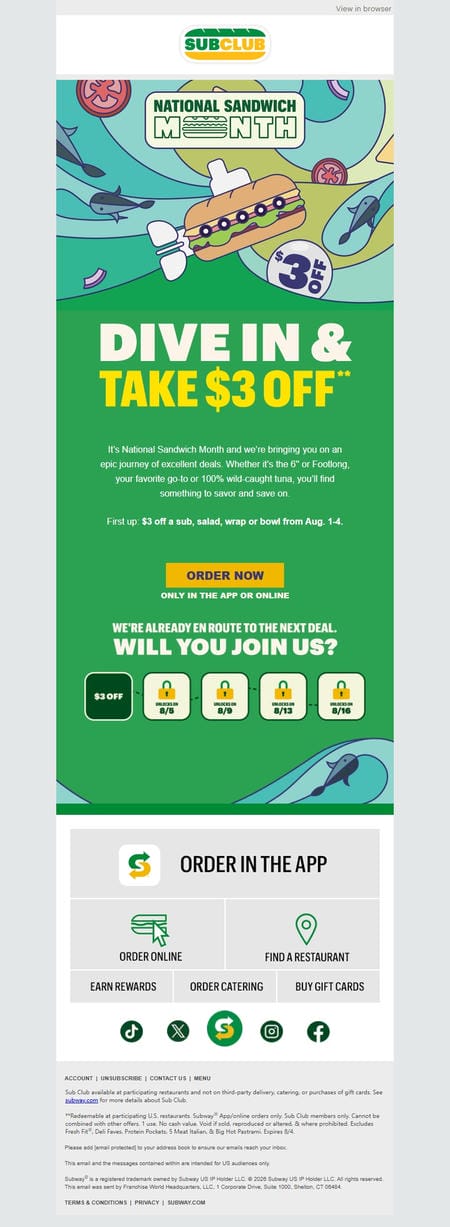 邮件模板创意 Sub Club 44