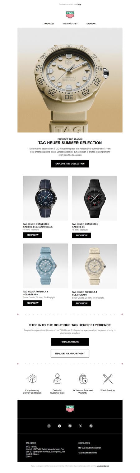 邮件模板创意 Tag Heuer 12