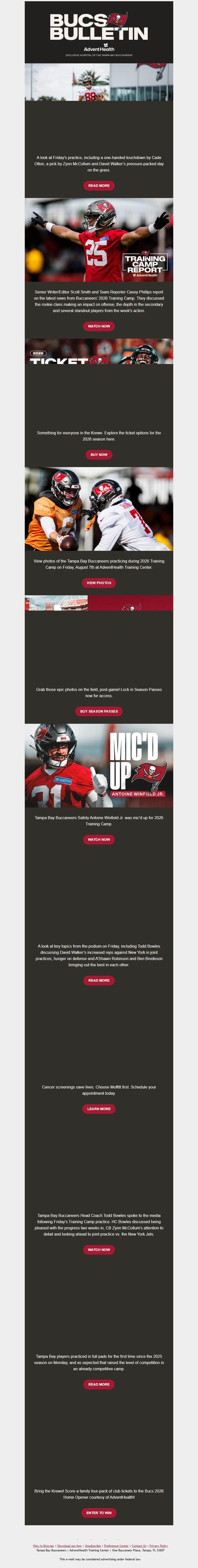 邮件模板创意 Tampa Bay Buccaneers 98