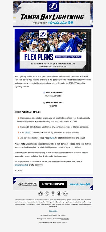 邮件模板创意 Tampa Bay Lightning 11