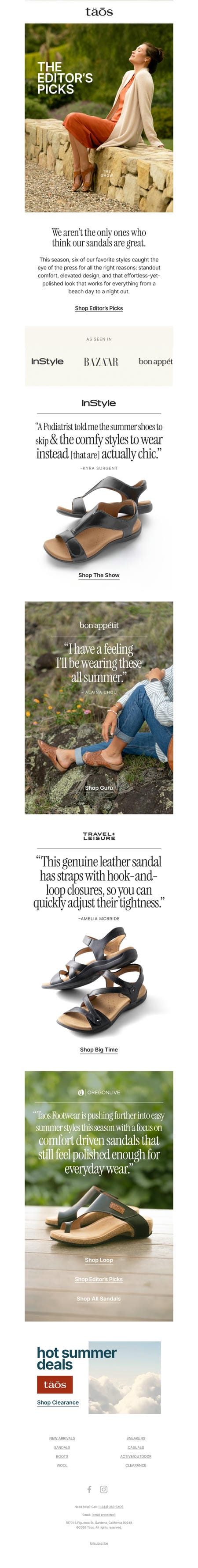 邮件模板创意 Taos Footwear 143