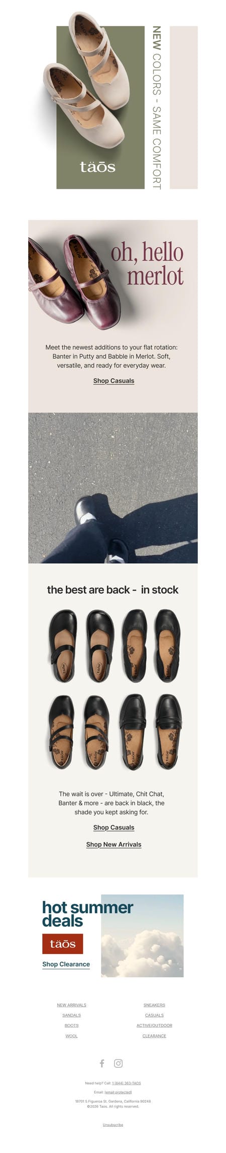 邮件模板创意 Taos Footwear 145