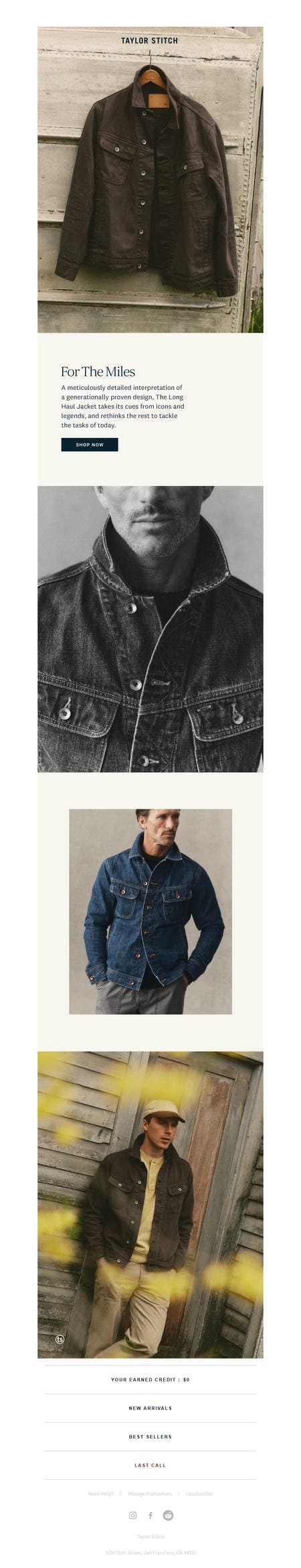 邮件模板创意 Taylor Stitch 335