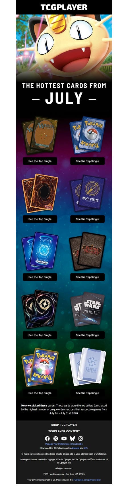 邮件模板创意 Tcgplayer 26