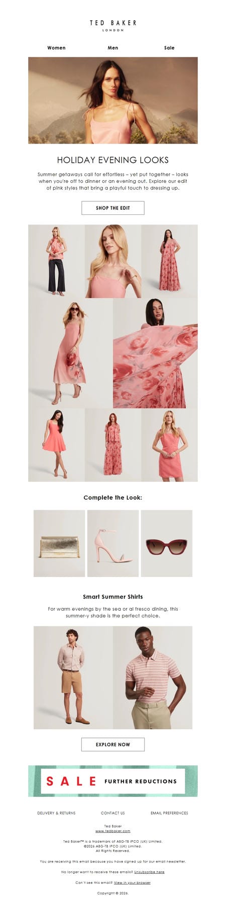 邮件模板创意 Ted Baker 167