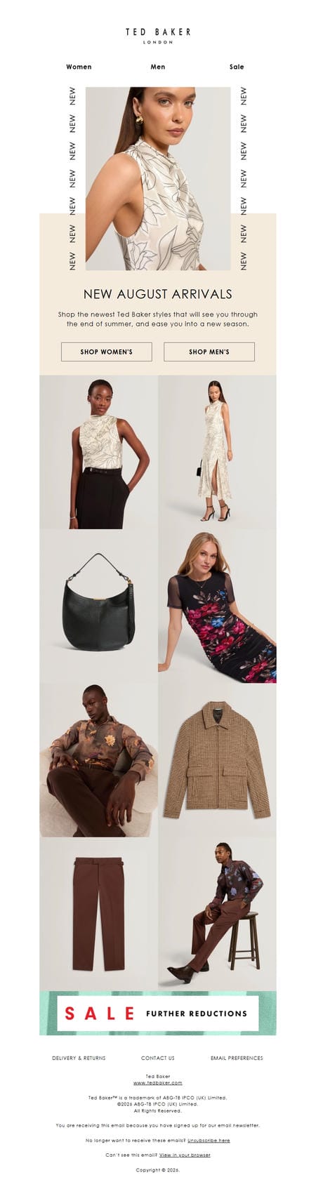 邮件模板创意 Ted Baker 168