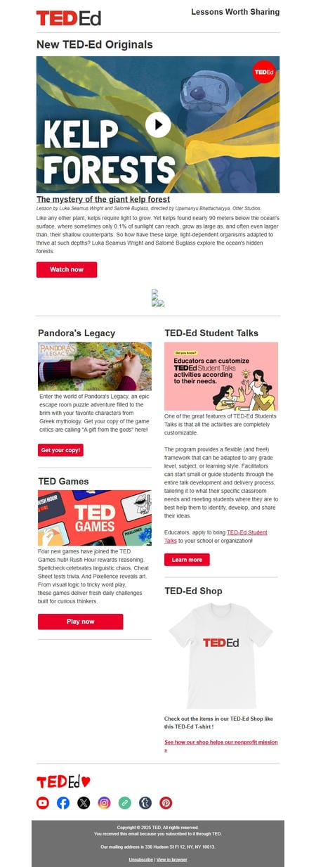 邮件模板创意 Ted Ed 14