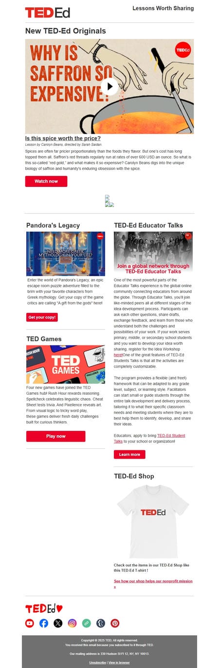 邮件模板创意 Ted Ed 15