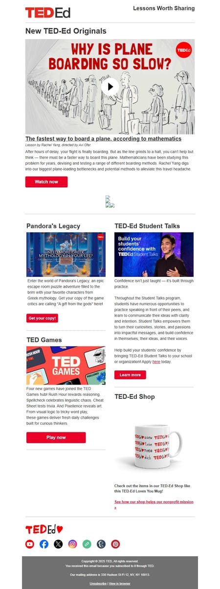 邮件模板创意 Ted Ed 16