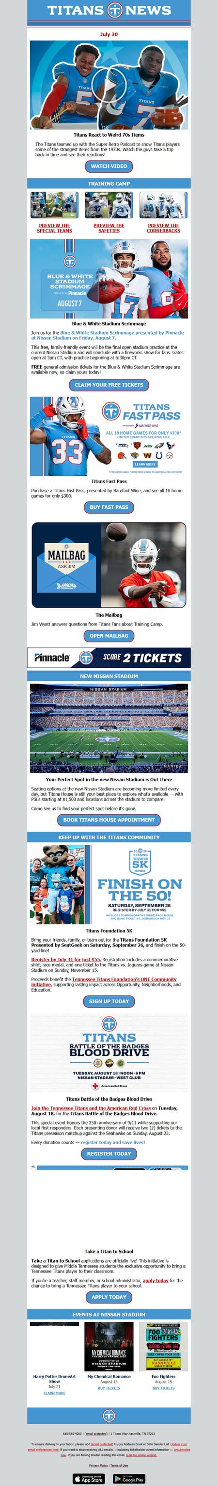 邮件模板创意 Tennessee Titans 145