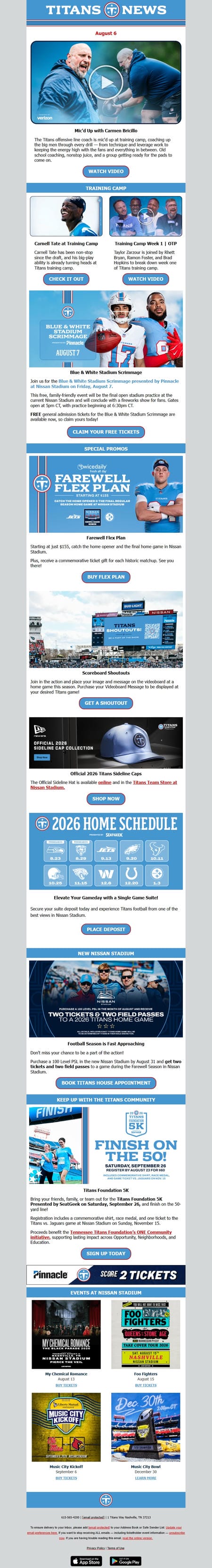 邮件模板创意 Tennessee Titans 147