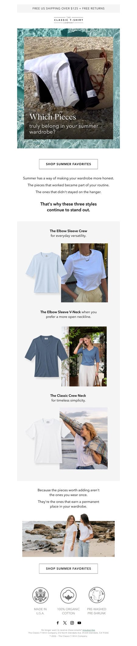 邮件模板创意 The Classic T Shirt Company 26
