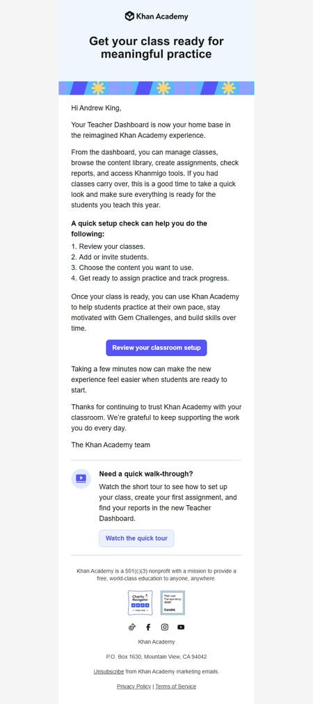 邮件模板创意 The Khan Academy Team 53