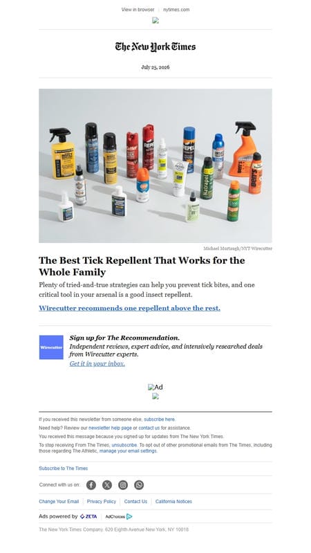 邮件模板创意 The New York Times 123