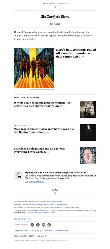 邮件模板创意 The New York Times 125