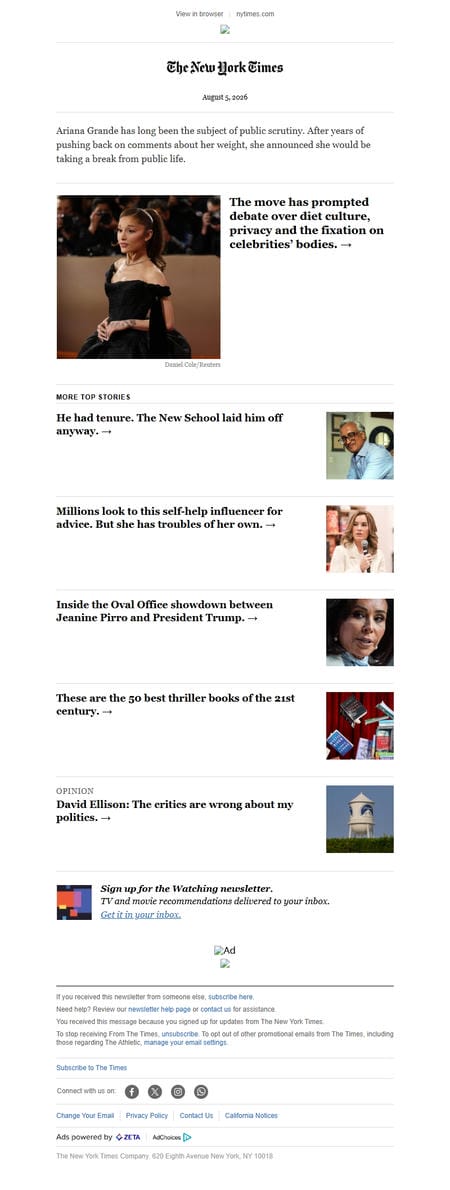 邮件模板创意 The New York Times 142
