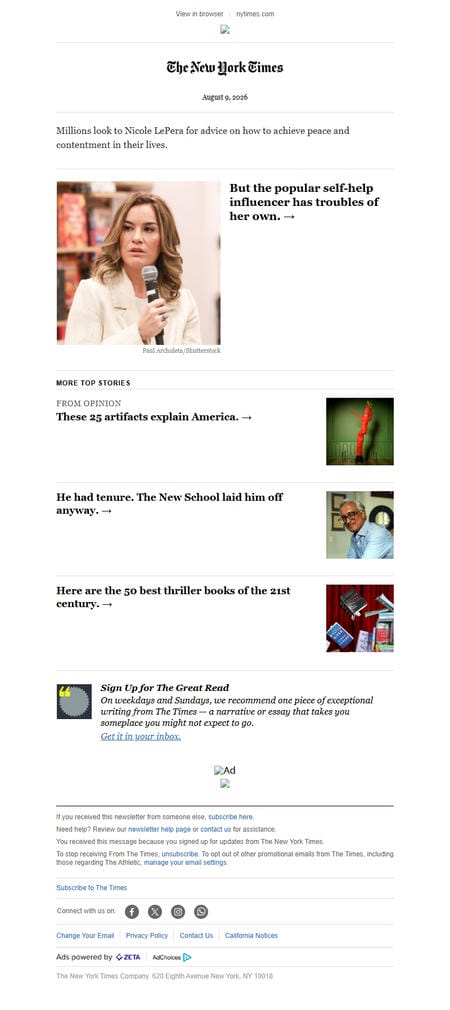 邮件模板创意 The New York Times 151