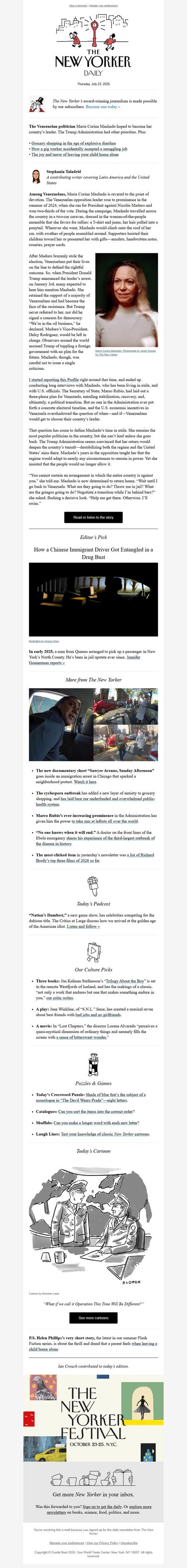 邮件模板创意 The New Yorker Daily 386