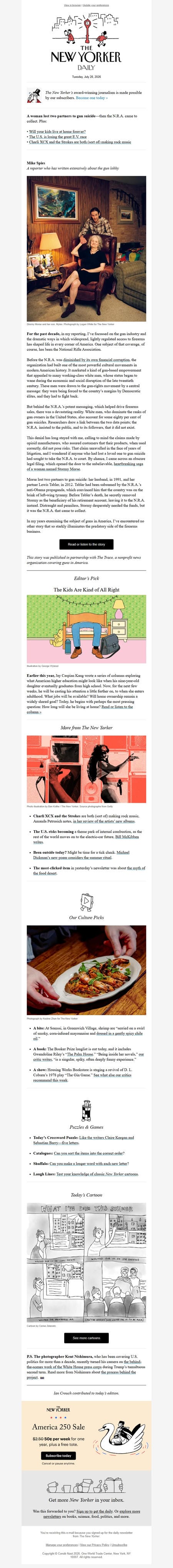 邮件模板创意 The New Yorker Daily 390