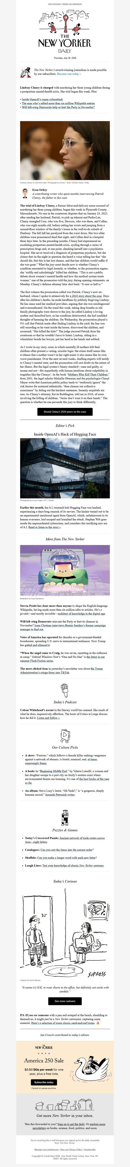 邮件模板创意 The New Yorker Daily 392
