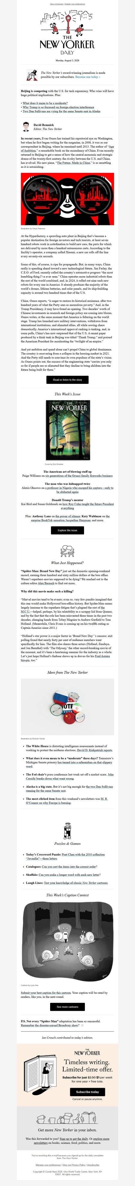 邮件模板创意 The New Yorker Daily 395