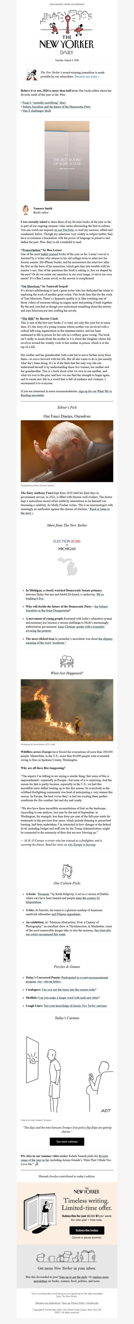 邮件模板创意 The New Yorker Daily 396