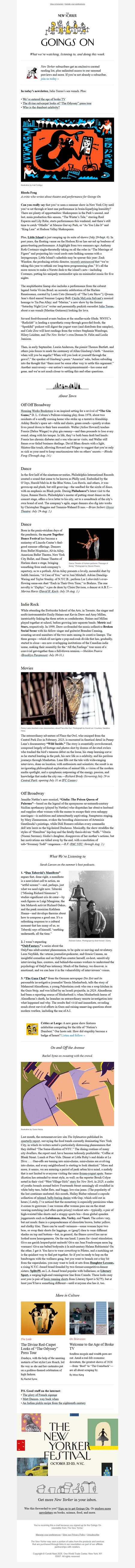 邮件模板创意 The New Yorker Goings On 23